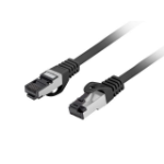 Lanberg PCF8-10CU-0050-BK networking cable Black 0.5 m Cat8.1 S/FTP (S-STP)