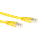 ACT Gele 2 meter LSZH U/UTP CAT6 patchkabel met RJ45 connectoren