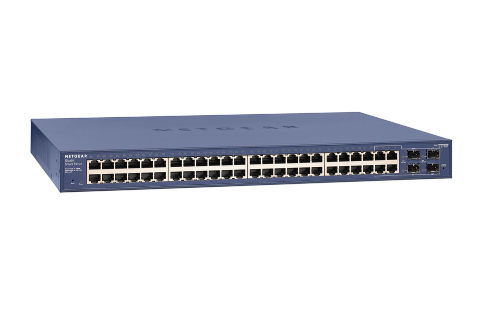 Image of NETGEAR GS748T Managed L2+ Gigabit Ethernet (10/100/1000) Blue