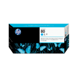 HP 80 cyaan printkop en printkopreiniger