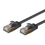 Monoprice SlimRun networking cable Black 118.1" (3 m) Cat6a S/FTP (S-STP)