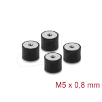 DeLOCK 60826 mounting kit Black, Steel Steel, Rubber