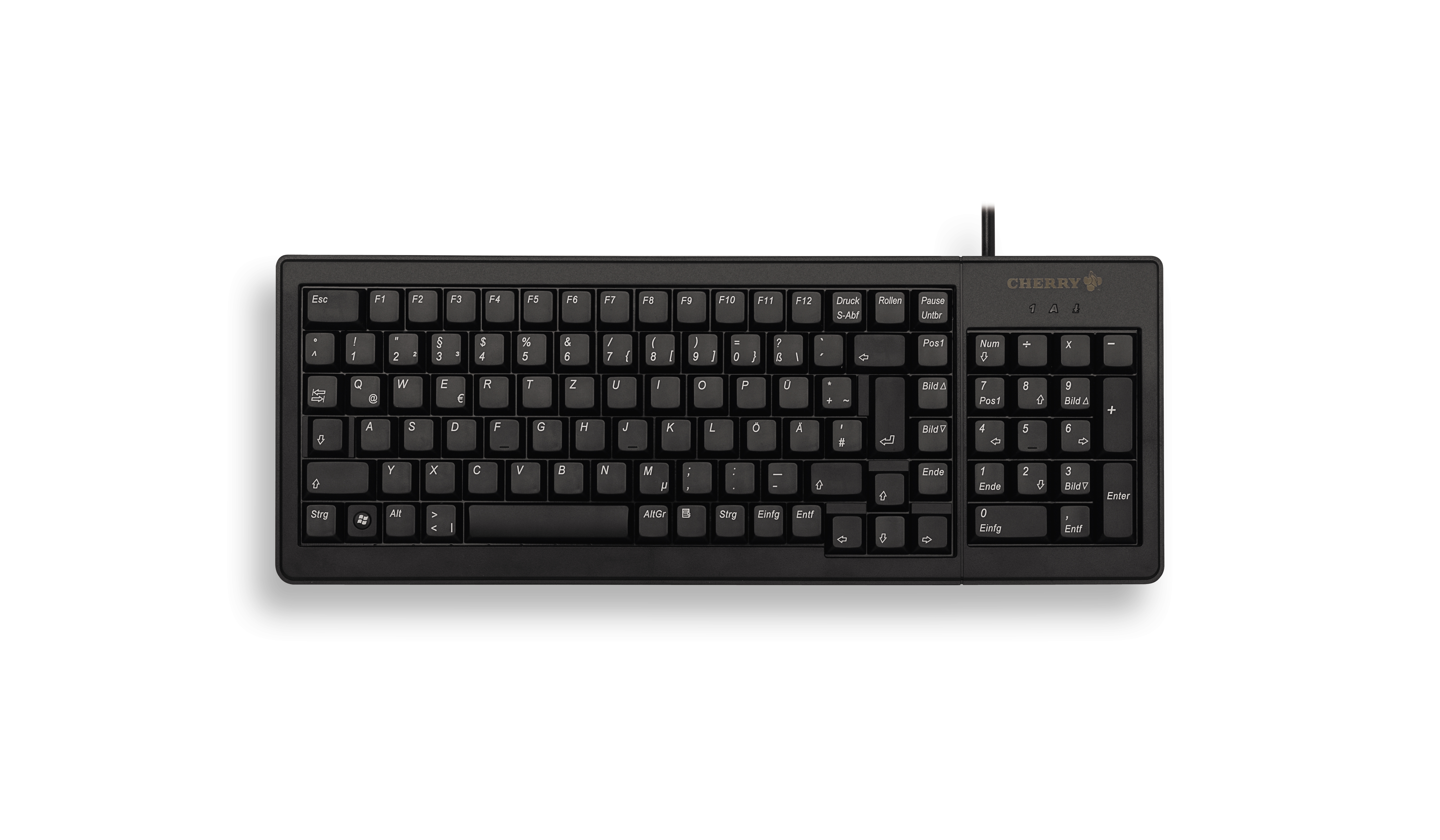 Image of CHERRY XS G84-5200 keyboard USB + PS/2 AZERTY French Black