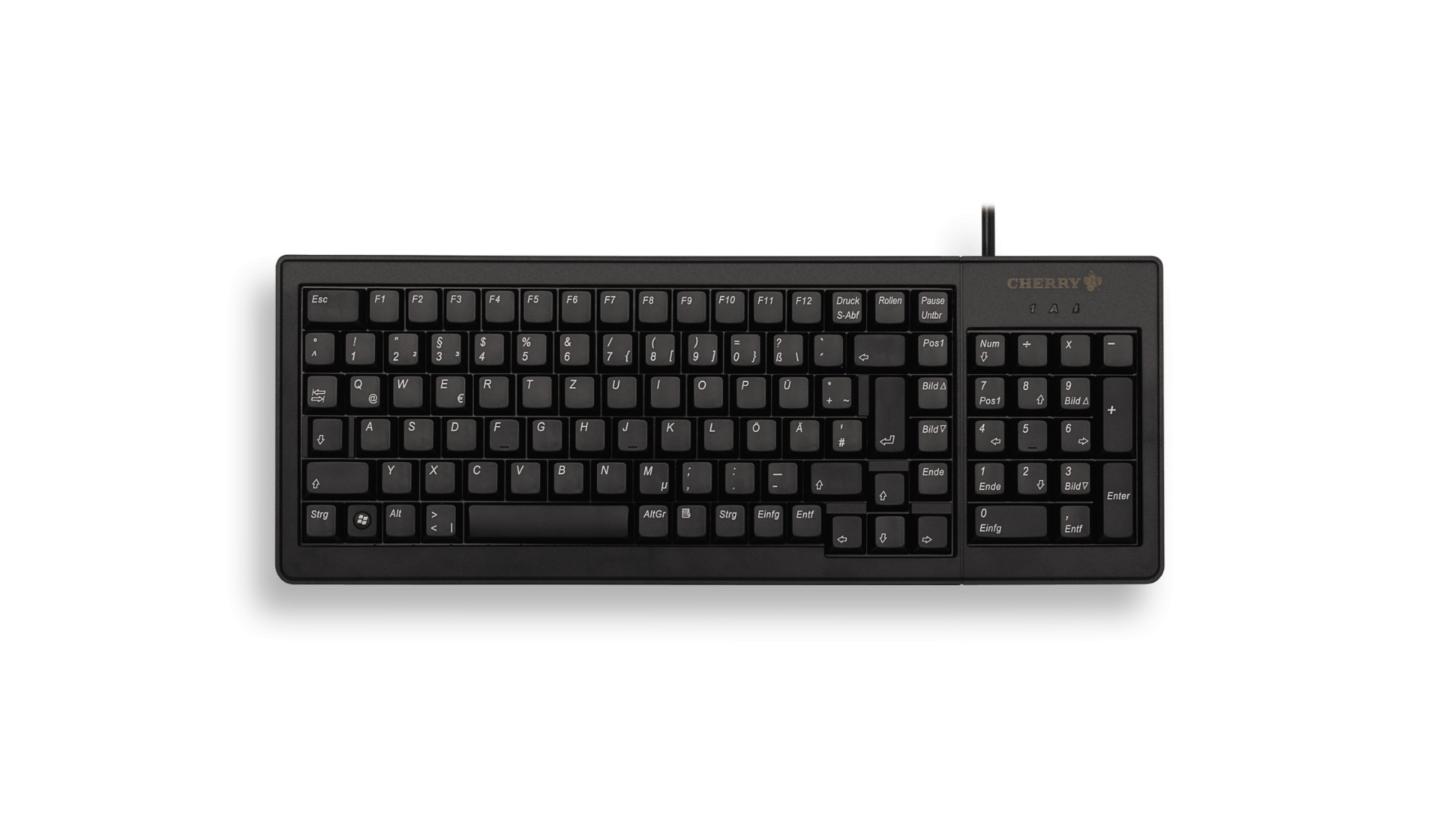 CHERRY XS G84-5200 keyboard USB + PS/2 AZERTY French Black