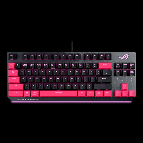 Asus Rog Strix Scope Tkl Electro Punk Keyboard Usb Black Pink