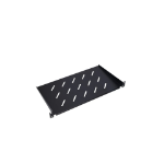 Extralink Shelf 1U 350mm Black 19", for wall cabinets