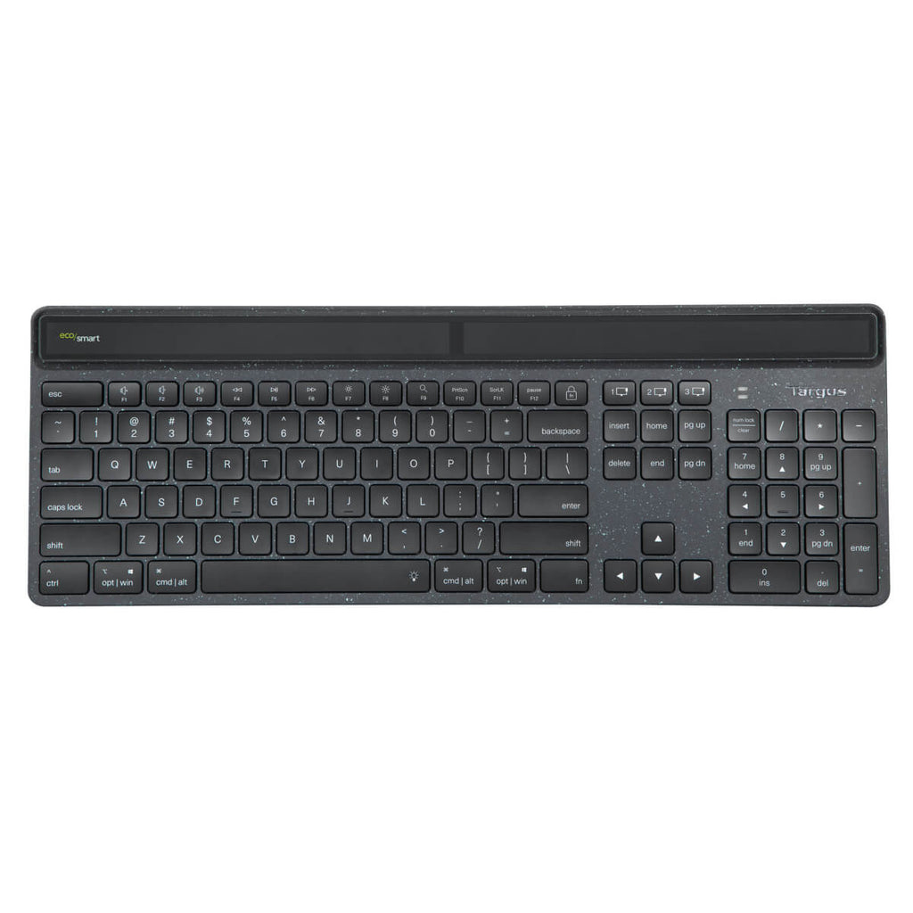 Targus Sustainable Energy Harvesting EcoSmart keyboard Bluetooth QWERTZ German Black