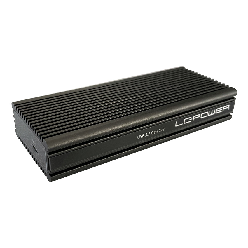 Image of LC-Power LC-M2-C-NVME-2X2 storage drive enclosure SSD enclosure...