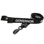 Digital ID 15mm Recycled Black Governor Lanyards with Plastic J Clip (Pack of 100)