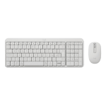 Logitech MK250 Compact Bluetooth Wireless Combo keyboard Mouse included Universal RF Wireless + Bluetooth Italian White