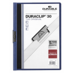 Durable Duraclip 30 report cover PVC Blue, Transparent