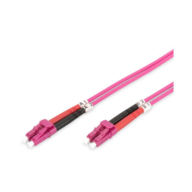 FDL 2M OM4 50/125 LC-LC DLX 2.8mm FIBRE OPTIC CABLE - VIOLET