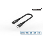 Microconnect USB3.2CC015EX USB cable USB 3.2 Gen 2x2 0.15 m USB C Black
