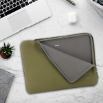 Mobilis 049020 laptop case 36.1 cm (14.2") Briefcase Green, Grey