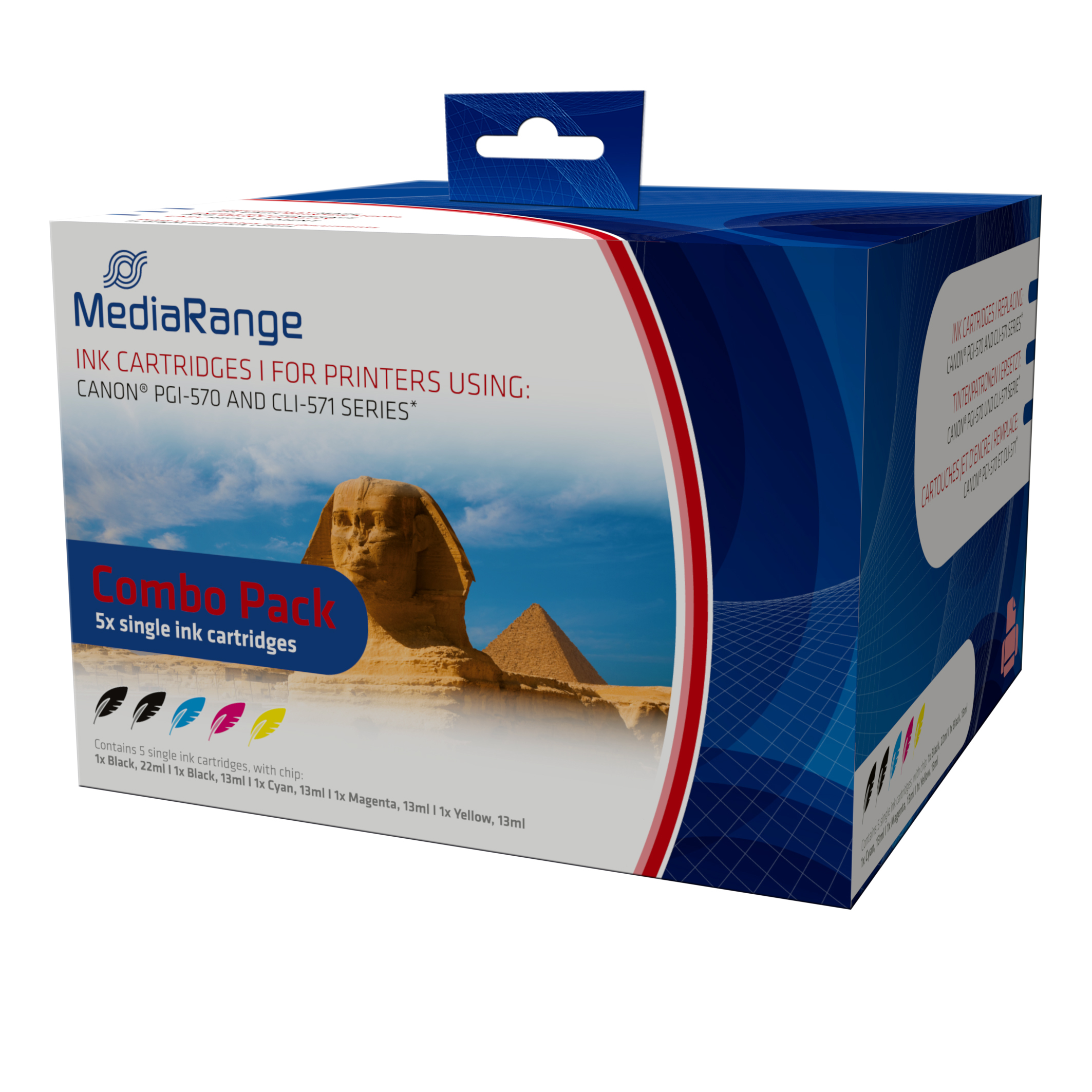 Image of MediaRange MRCP570C571 ink cartridge Photo black, Photo cyan,...