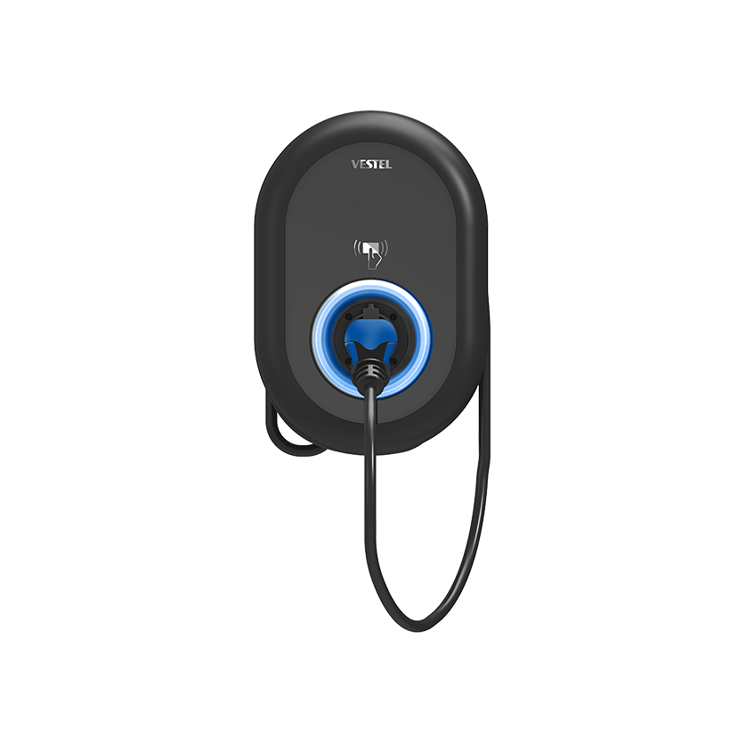 Image of VESTEL EVC04-AC11SWA-T2P - Black - Wall - Polycarbonate (PC) -...