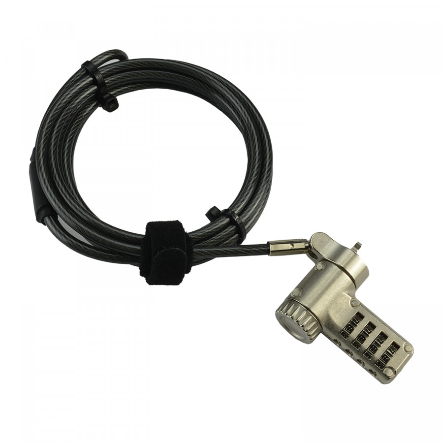 MCL MJ1C99A8LEUNIVCOD cable lock Black 2 m