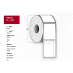 Capture CA-LB3080 printer label White