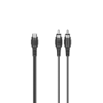 Hama 00205184 audio kabel 2 x RCA RCA Zwart