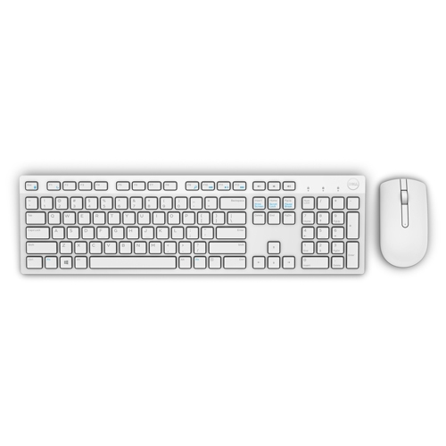 DELL KM636 keyboard RF Wireless QWERTY English White