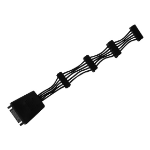 Silverstone CP06-E4 SATA cable 0.19 m Black