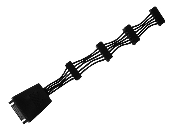 Image of Silverstone CP06-E4 SATA cable 0.19 m Black