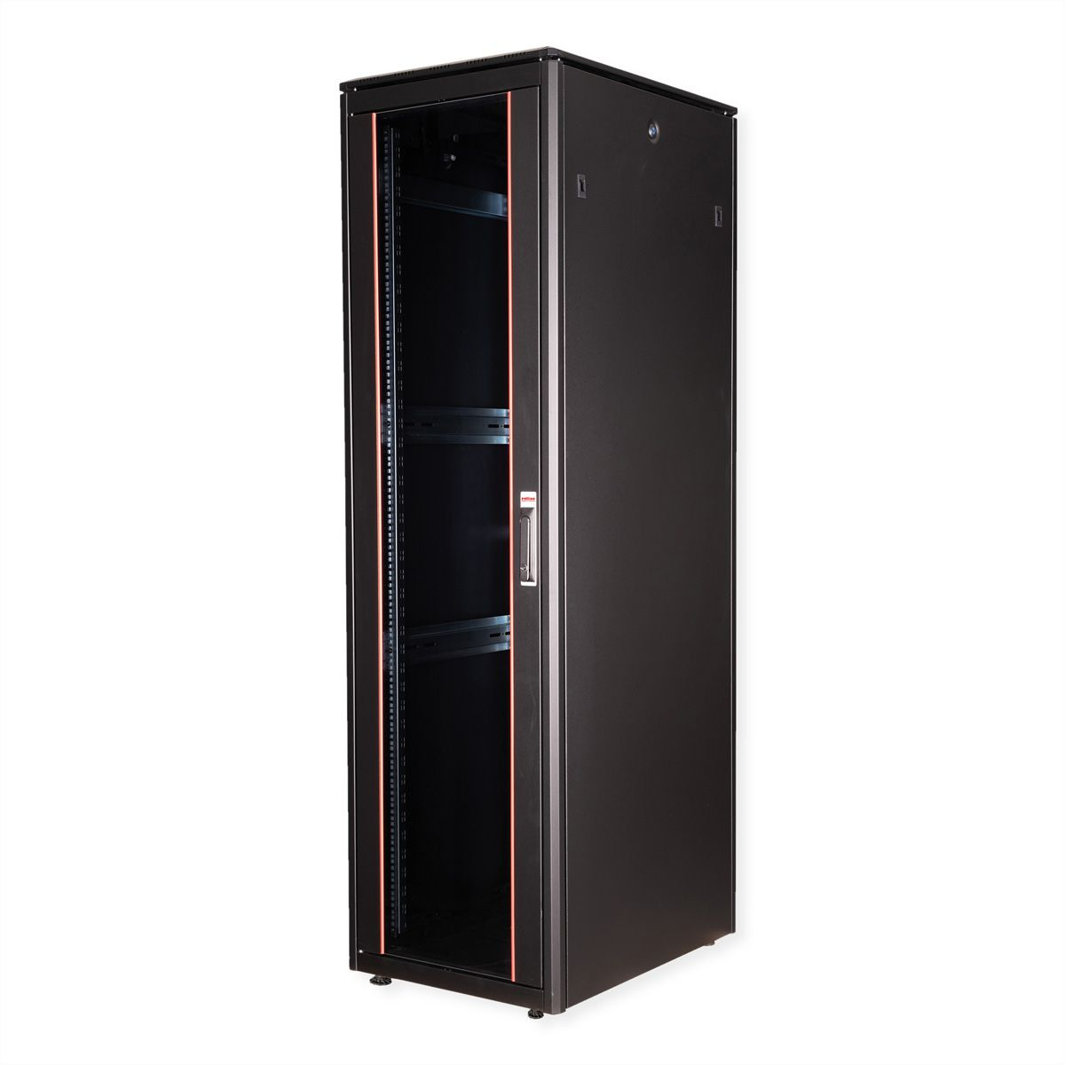 ROLINE 19-inch Network Cabinet Pro 47 U. 600x800 WxD Glass door black