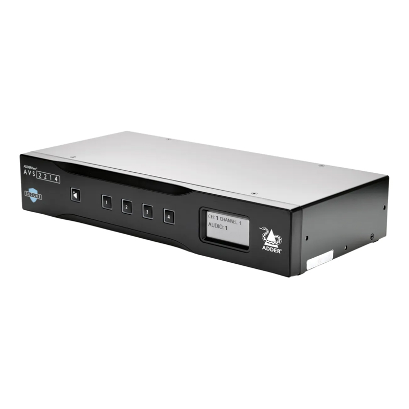 Image of ADDER View Secure 4 port DVI dual head switch