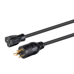 Monoprice 35062 power cable Black 23.6" (0.6 m) NEMA L5-20P NEMA 5-20R