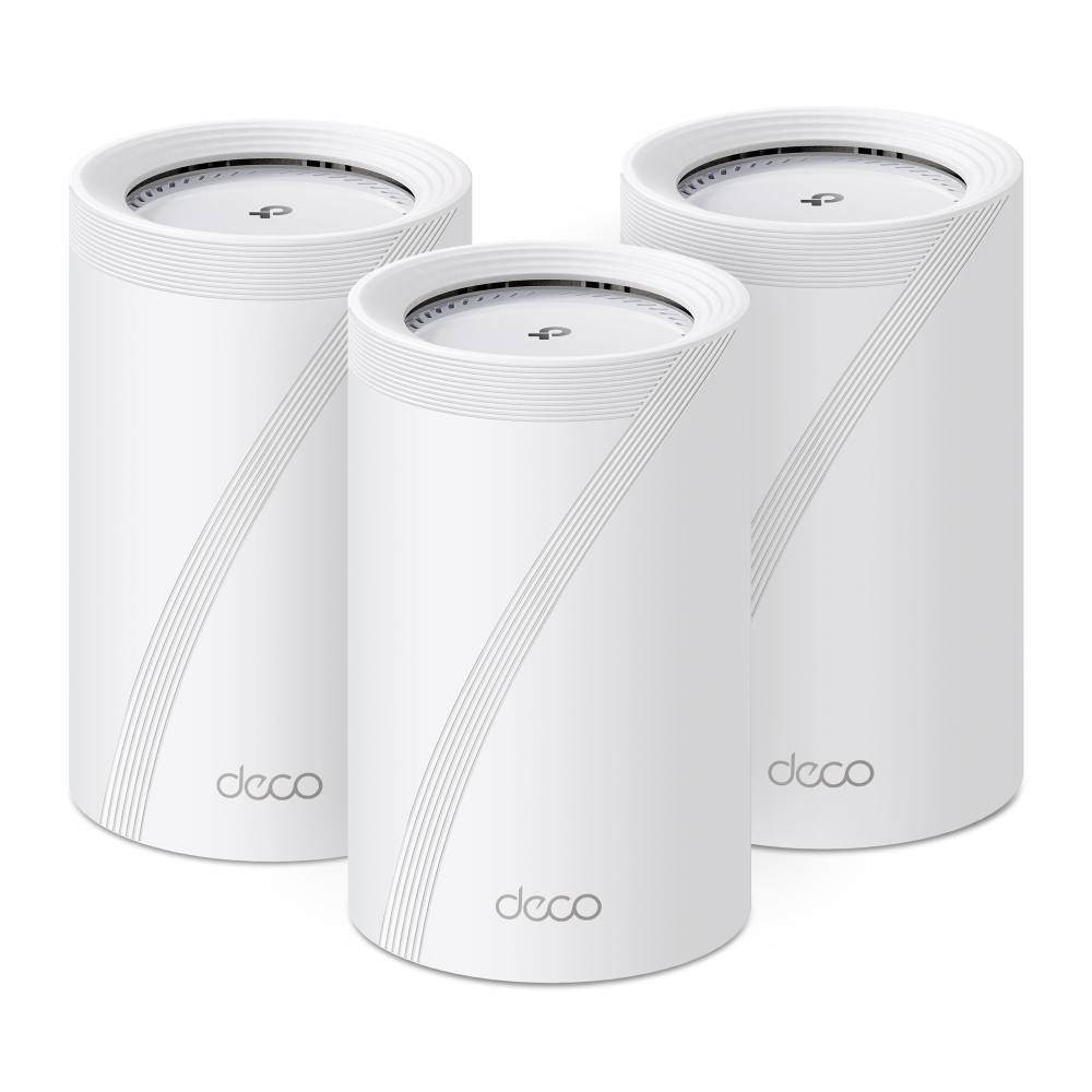 TP-Link Deco BE68 (3-pack) Tri-band (2.4 GHz / 5 GHz / 6 GHz) Wi-Fi 7 (802.11be) White Internal