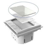Vivolink VLCP8B-PLEXIGLASS push-button panel White