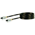 Schwaiger LWLHQ15 531 Glasvezel kabel 1,5 m TOSLINK Zwart, Goud