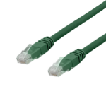 Deltaco TP-603GAU networking cable Green 0.3 m Cat6a U/UTP (UTP)