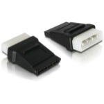 DeLOCK Cable Power SATA HDD > 4pin male Zwart