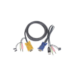 iogear 10' Micro-Lite™ Bonded All-in-One USB KVM cable 3 m