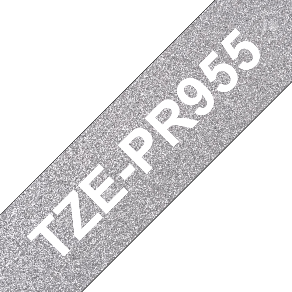 Brother TZE-PR955 DirectLabel black on premium silver 24mm x 8m for Br
