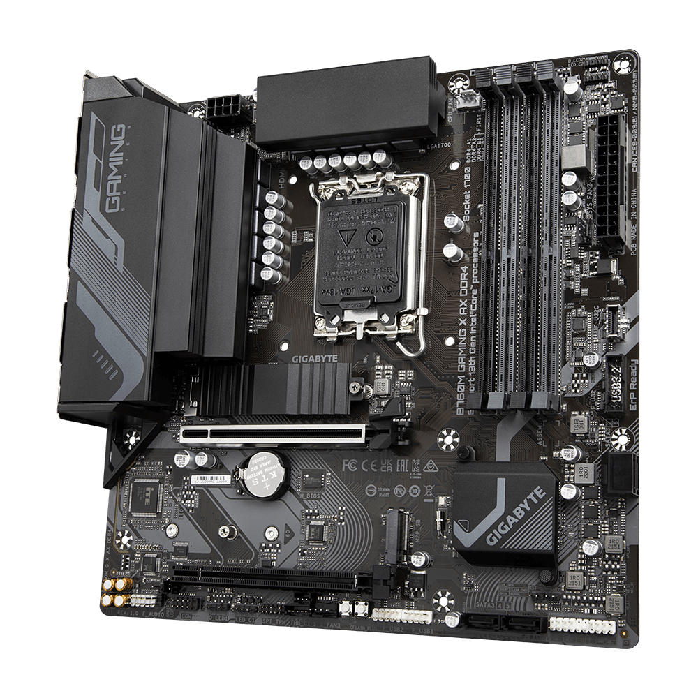 Gigabyte B760M GAMING X AX DDR4 moderkort Intel B760 LGA 1700 micro ATX