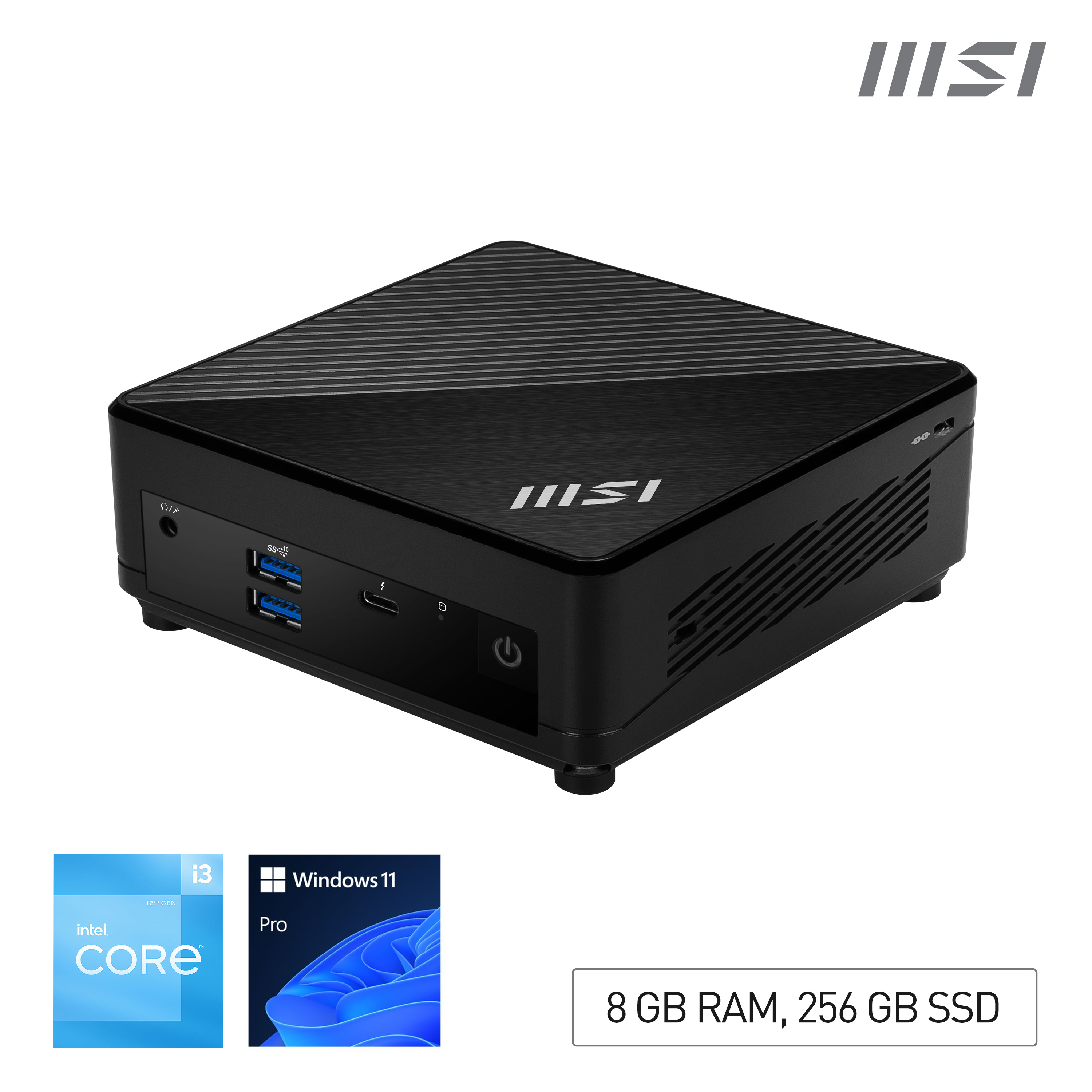 Image of MSI Cubi 5 12M Intel Core i3 1215U Desktop PC, 8GB RAM, 256GB SSD,...