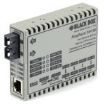 Black Box FLEXPOINT 10/100 BASETX network media converter Internal 100 Mbit/s Multi-mode Grey