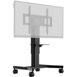 iiyama Single column electric floor lift on wheels with easy mount brackets and laptop shelf