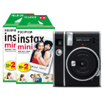 Fujifilm Instax Mini 40 Instant Camera - Black - Camera + 40 Shot Pack