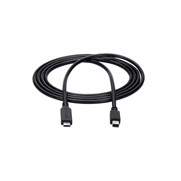 StarTech.com 6 ft. (1.8 m) USB-C to Mini DisplayPort Cable - 4K 60Hz - Black