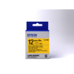 Epson Strong Adhesive Tape - LK-4YBW Strng adh Blk/Yell 12/9