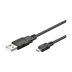 Goobay USB micro-B 180, 1.8m USB cable Micro-USB B USB A Black