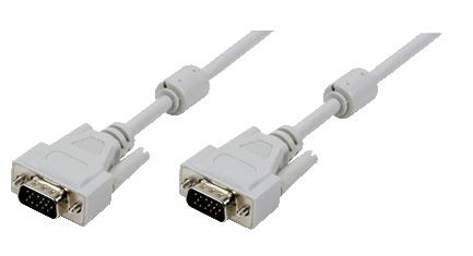 Image of LogiLink 5m, VGA/VGA, M/M VGA cable VGA (D-Sub) Grey