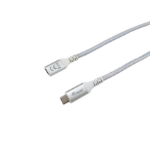 LevelOne Equip 128376 USB 3.2 Gen 2 C to C Extension Cable; M/F; 1.0m; 4K/60Hz; 10Gbps; White