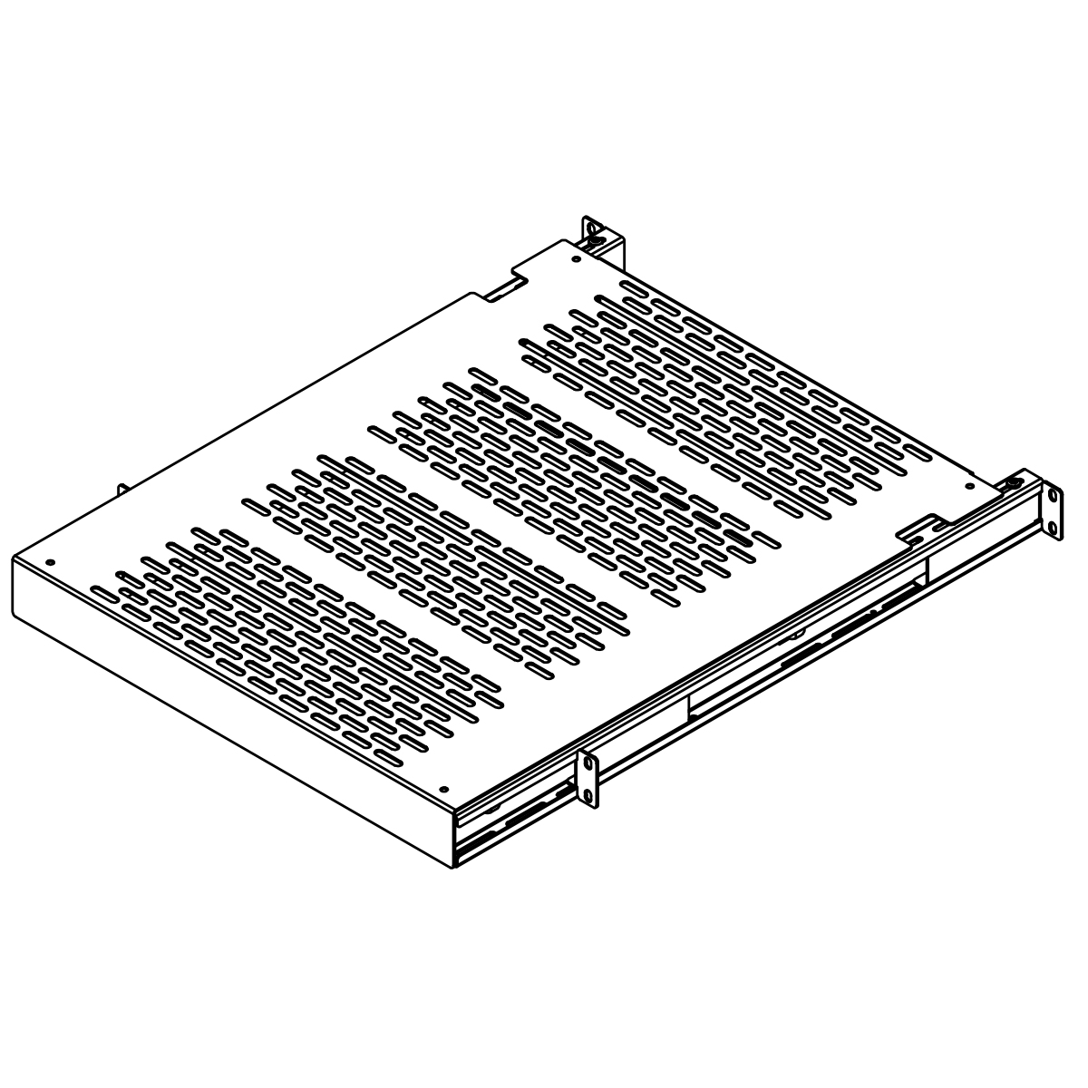 Vertiv 7206-FRSL-ADHD rack accessory Sliding shelf
