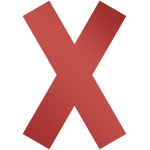 Durable 104903 zelfklevende letter/cijfer Rood Symbol