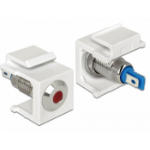 DeLOCK 86433 wire connector Keystone LED Blue, Red, Stainless steel, White