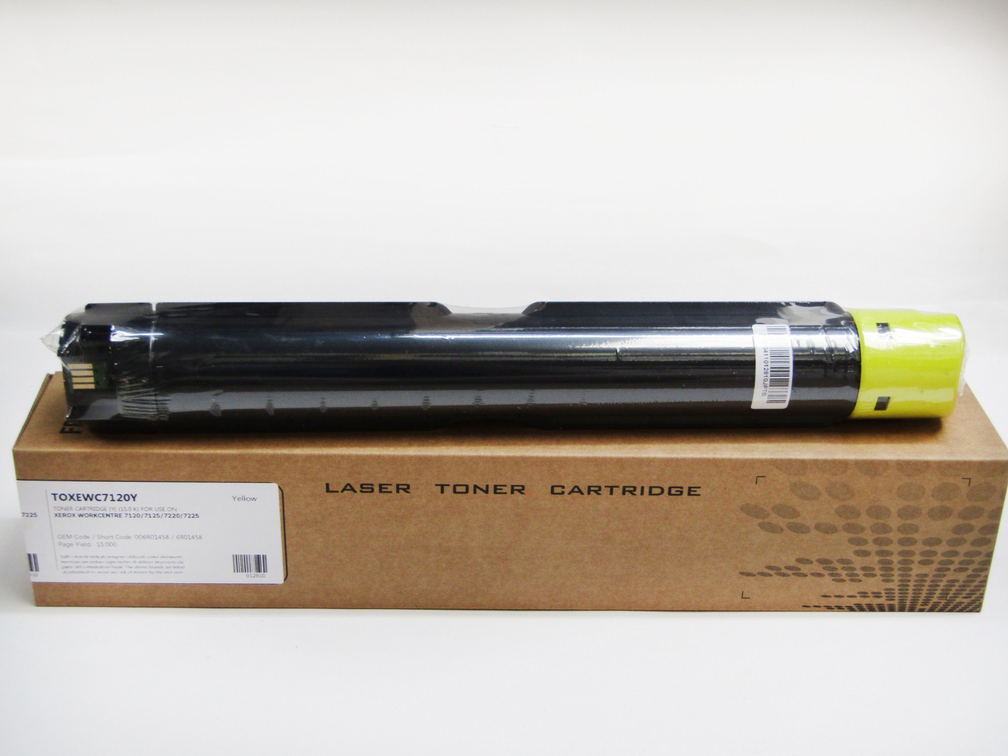 CTS Wholesale Compatible Replacement for the Xerox WorkCentre 7120 Yellow Toner 6R01458